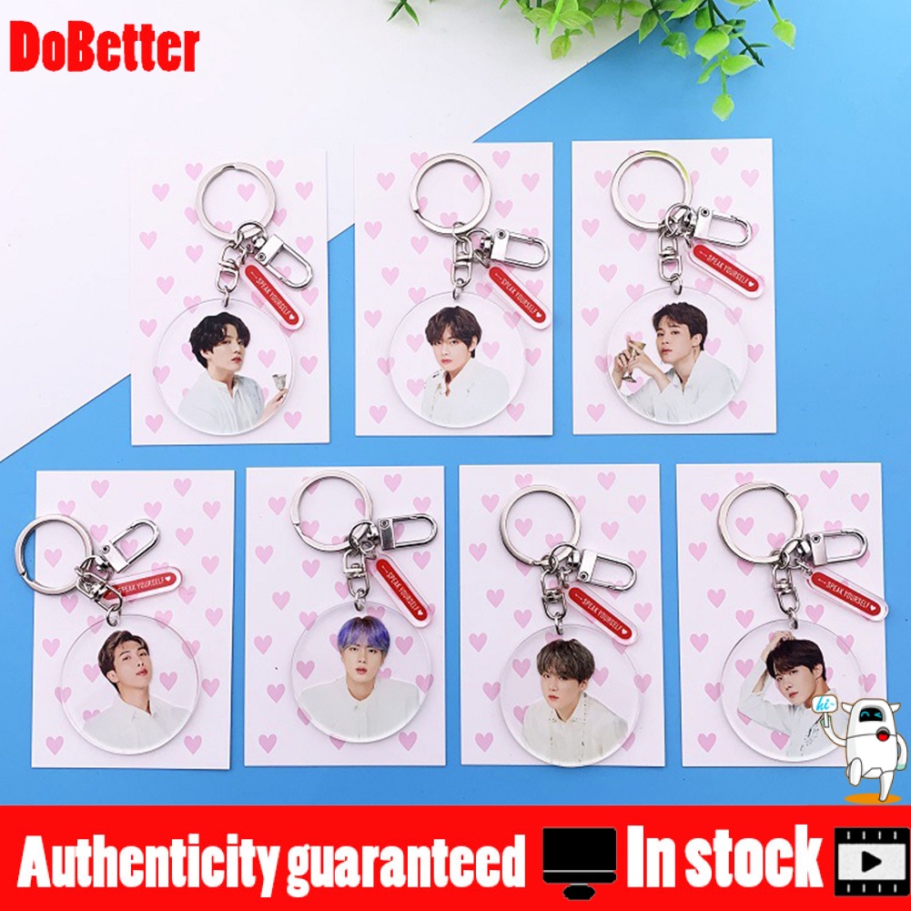 Móc Chìa Khóa / Ba Lô / Túi Xách Bằng Acrylic In Hình Nhóm Nhạc Bts Độc Đáo