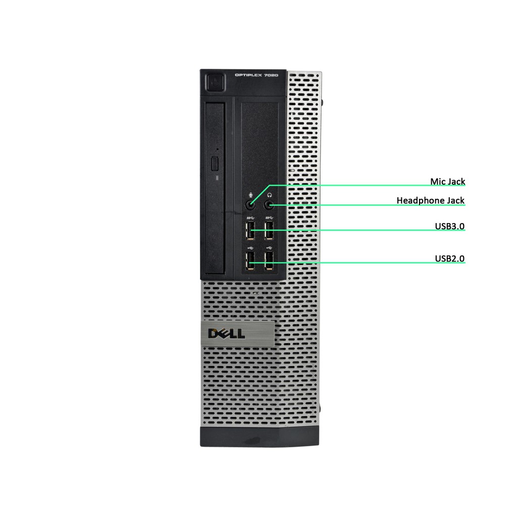 [Mã ELMS5 giảm 7% đơn 300K] Xác case máy tính Barebone Dell 7020 SFF Optiplex socket 1150 chipset Q87