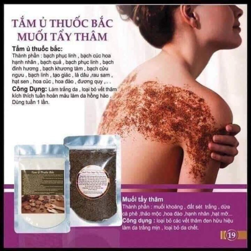 Muối thảo dược tẩy thâm, kích trắng thúc đẩy tái tạo lại làn da