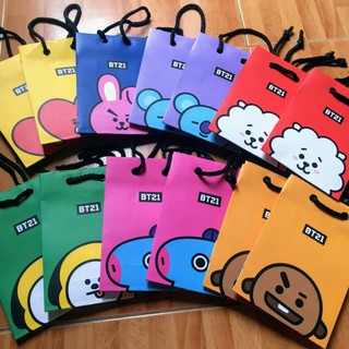 [Tặng Kèm Gift] TÚI GIẤY BT21 OFFICIAL LINE FRIENDS HÀNG CHÍNH HÃNG (K18)