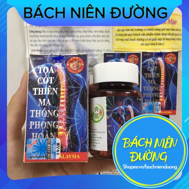 Tọa Cốt Thiên Ma Thống Phong Hoàn Viên có chữ Chai 30 viên Chính hãng