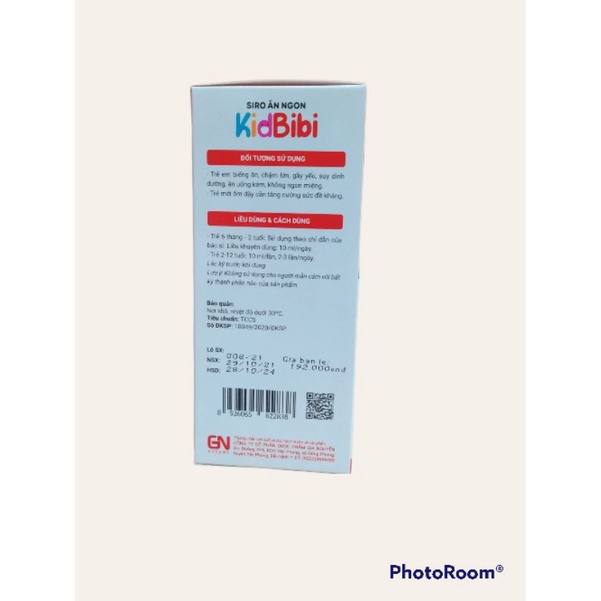 Kidbibi giúp bé ăn ngon, nâng cao sức khoẻ