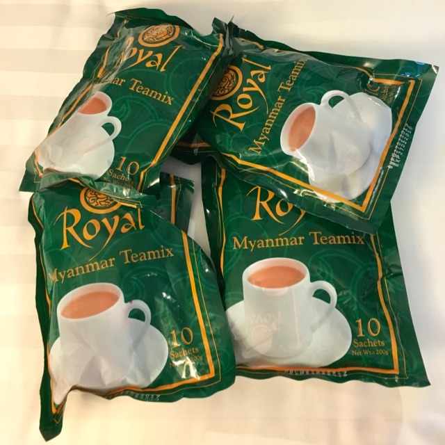 2 túi Trà sữa Myanmar Royal Milk Tea xách tay 10 gói