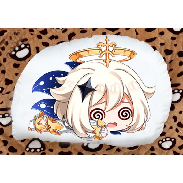 Gối ôm gối ngủ chibii in 2 mặt anime game chibi paimon genshin impact