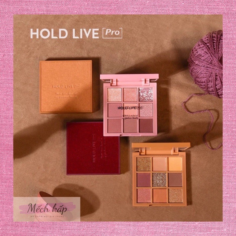 [HOLD LIVE] bảng phấn mắt 9 màu red velvet honey eyeshadow tông hồng đào cam tím hot tik tok