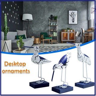Bộ 3 tượng chim hải âu bằng gỗ trang trí bàn làm việc