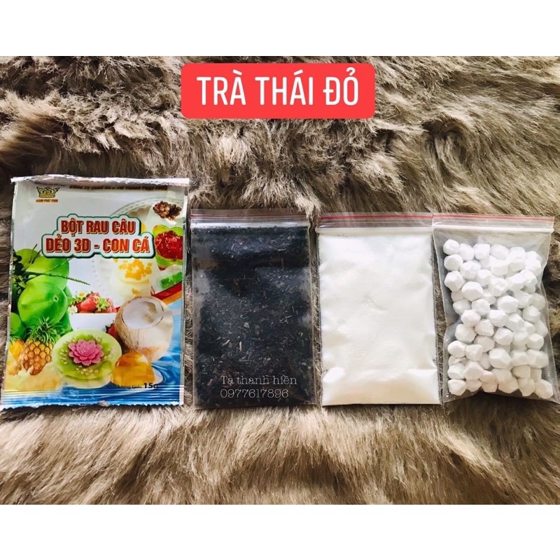 Sét trà thái đỏ 4 món