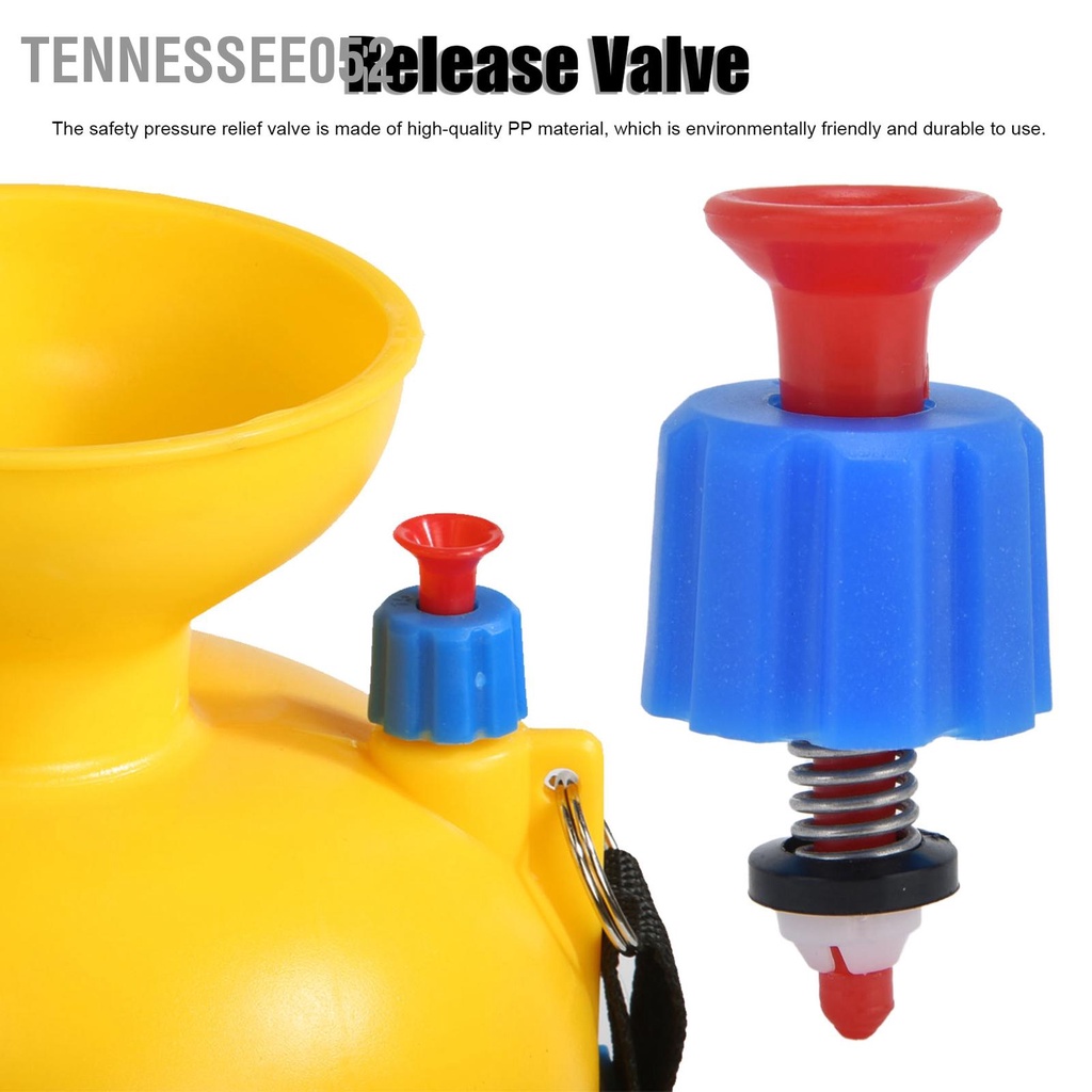 Tennessee052 Van giảm áp tự động chống cháy nổ xả an toàn cho máy phun ba lô 3L / 5L 8L Màu xanh lam