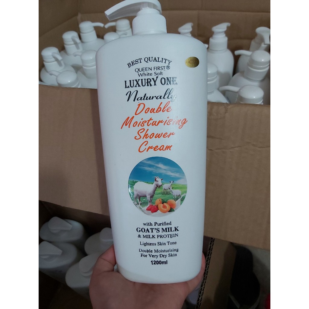 [Beman123] combo 5 chai sữa tắm dê Luxury one 1200ml