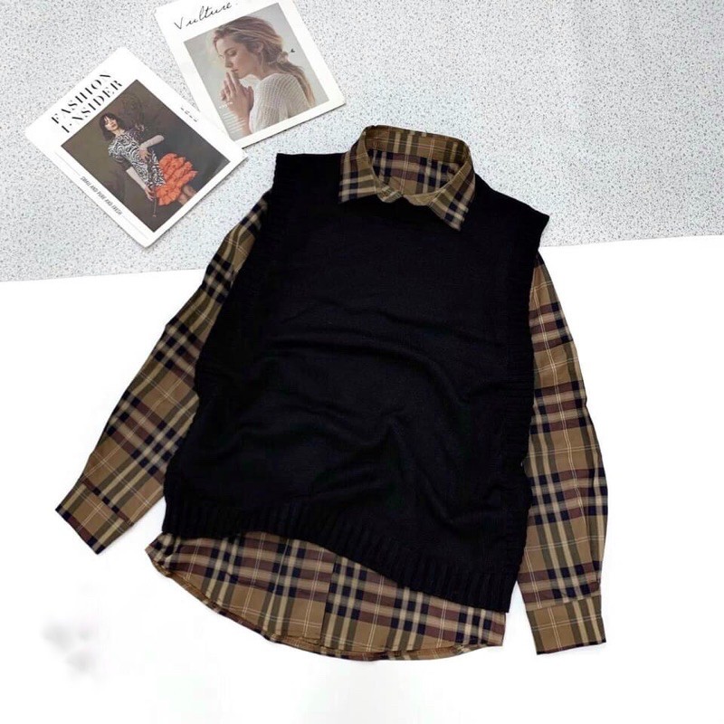 ÁO LEN LIỀN SƠ MI