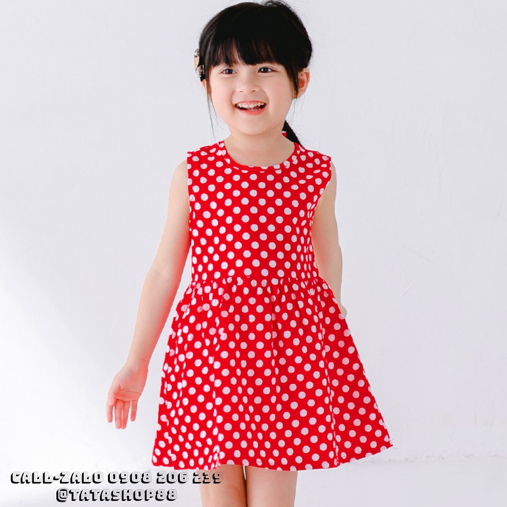 Váy bé gái bi đỏ 8 đến 22kg