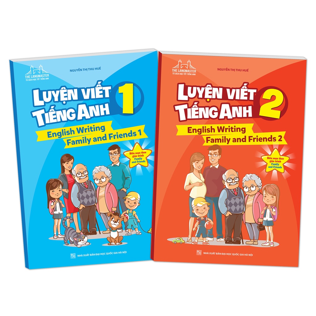 Sách Combo 2 Cuốn- Luyện Viết Tiếng Anh (biên soạn theo giáo trình Family And Friends 1 và 2)