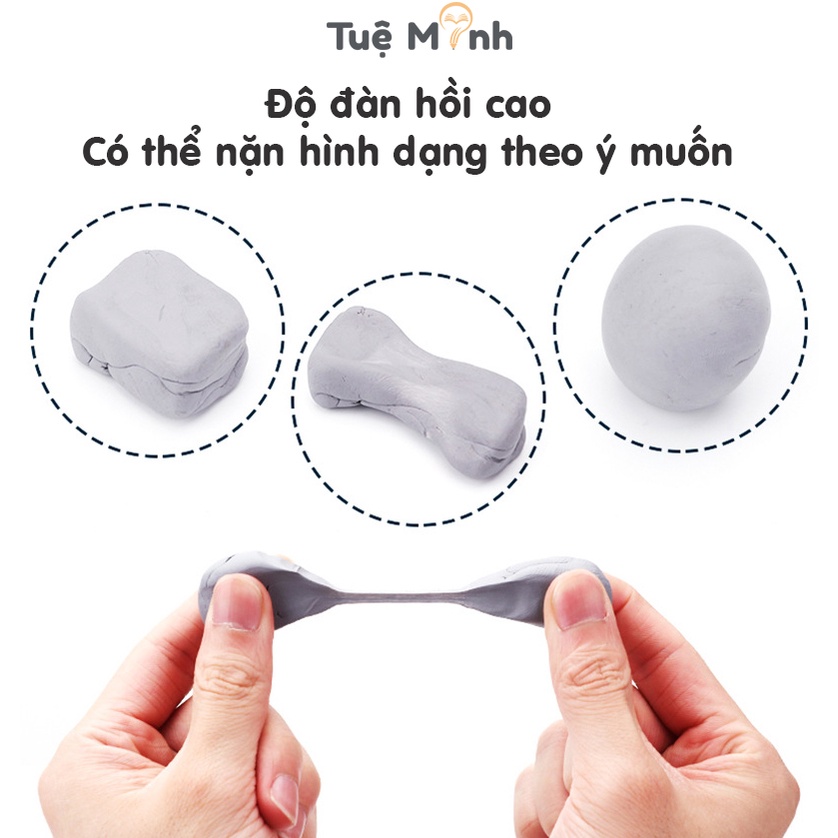 Tẩy đất sét mỹ thuật Maries không gây vụn gôm tẩy nhào nặn họa cụ Kneaded Eraser