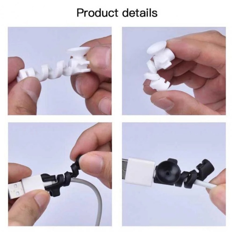 Vỏ Bọc Bảo Vệ Dây Cáp Bằng Silicon Dạng Xoắn Cho Máy Tính / Tv / Văn Phòng / Nhà