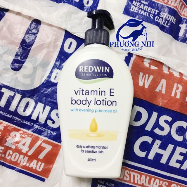 Redwin vitamin E body lotion with EPO 400ml. Shopee Việt Nam