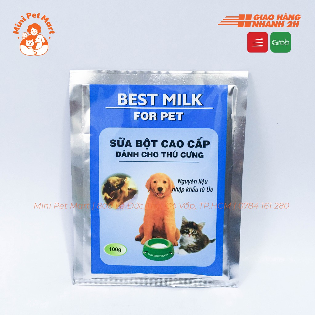 Sữa bột cao cấp dành cho chó mèo BEST MILK 100g