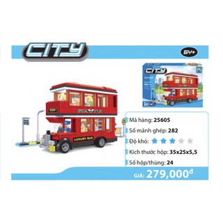 Bộ Lắp Ghép Thành Phố Hiện Đại Ausini 25605 (282 Mảnh Ghép)