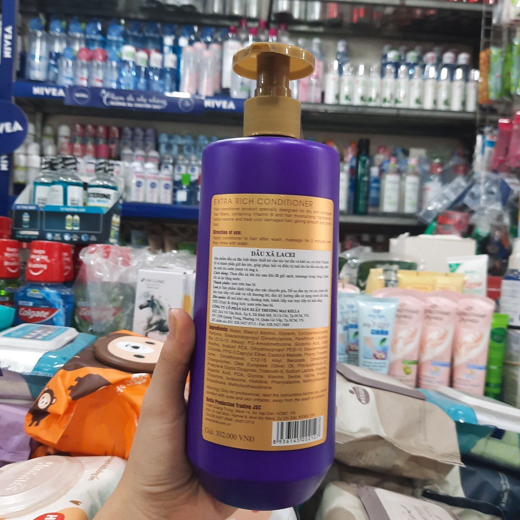 Dầu xả Lacei phục hồi tóc hư tổn 800ml