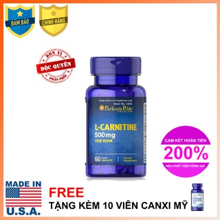 Viên uống giảm cân không tác dụng phụ ,giúp cơ thể săn gọn ,hỗ trợ chức năng thận L-Carnitine 500mg 60 viên
