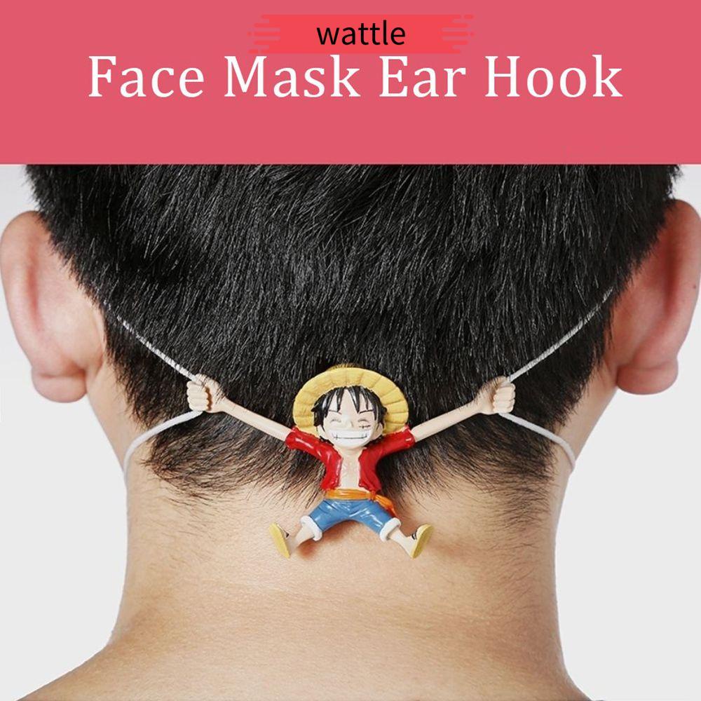 Móc treo khẩu trang bảo vệ tai chống đau tai họa tiết hoạt hình One Piece Luffy