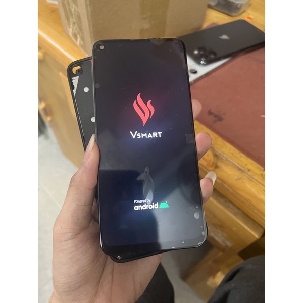 Màn hình Vsmart Live 4 công ty full bộ mầu đen