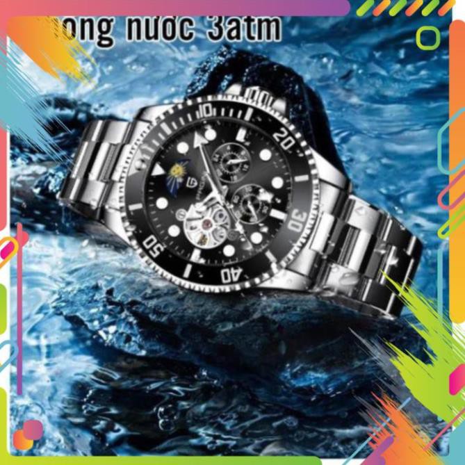 [Chính Hãng 100%] Đồng Hồ Cơ Nam PAGINI Automatic PA9223 - Đồng hồ thời trang nam Dây Thép không rỉ 