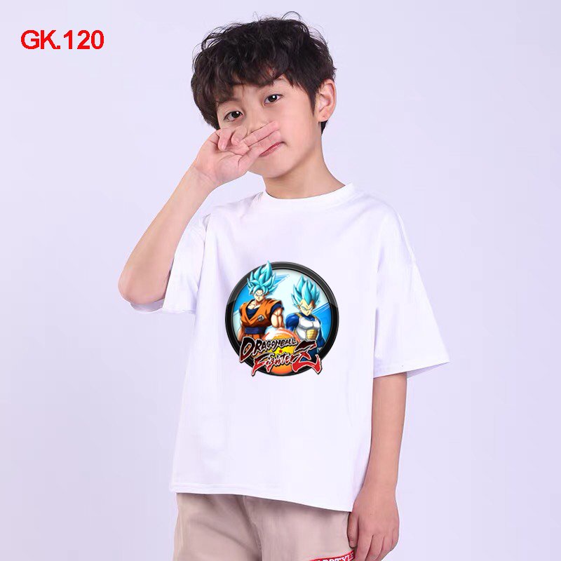 áo thun songoku dragonball bé trai nhân vật anime dễ thương cotton co giãn dễ chịu mát mẻ
