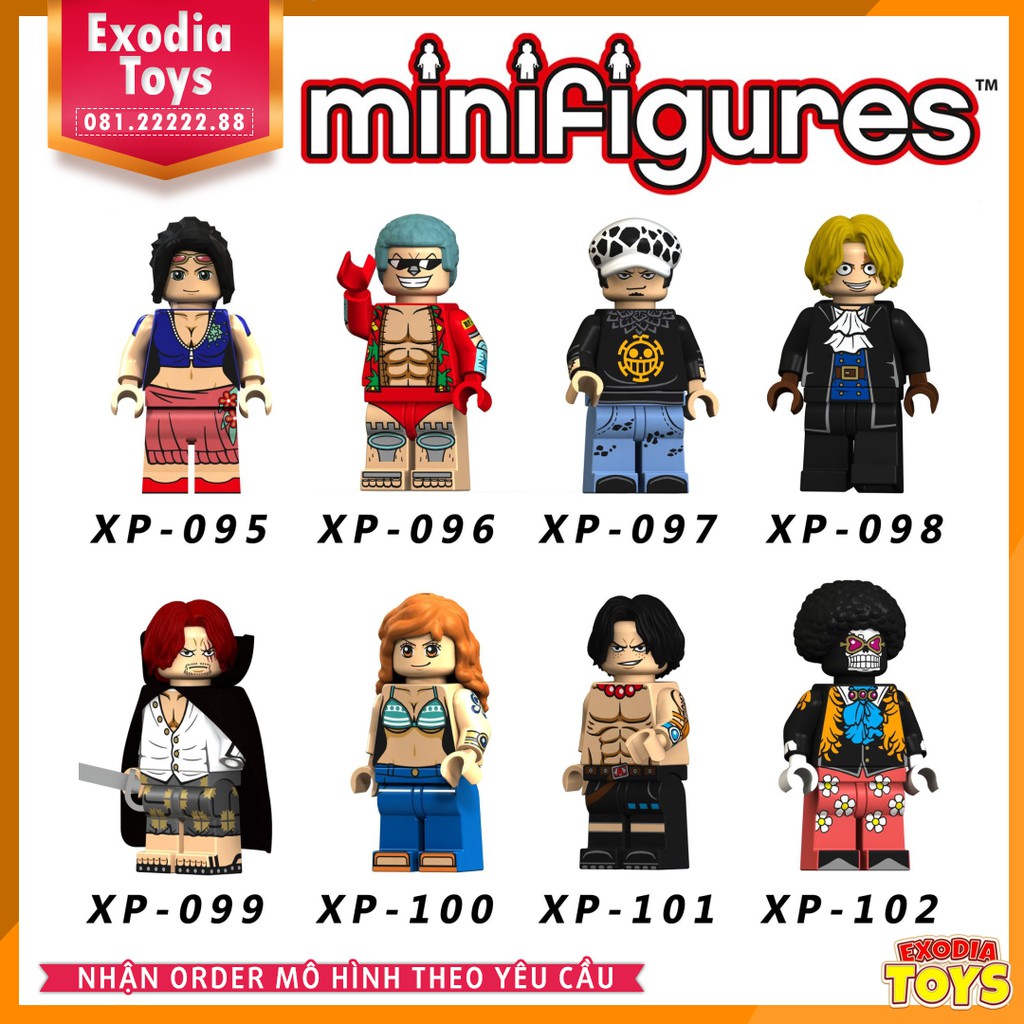 [Nhập TOYMAY giảm 10K Xu]Xếp hình minifigure nhân vật One Piece : Đảo Hải Tặc - Đồ Chơi Lắp Ghép Sáng Tạo - KT1013