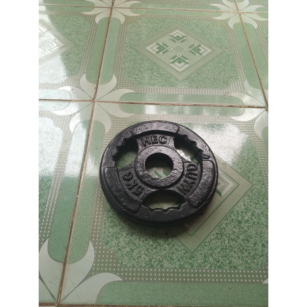 Tạ Bánh 5kg Lỗ To Phi 50 Gang Đúc