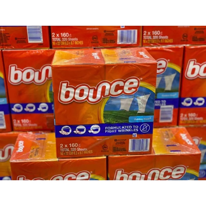 Giấy thơm quần áo Bounce của Mỹ 160 tờ
