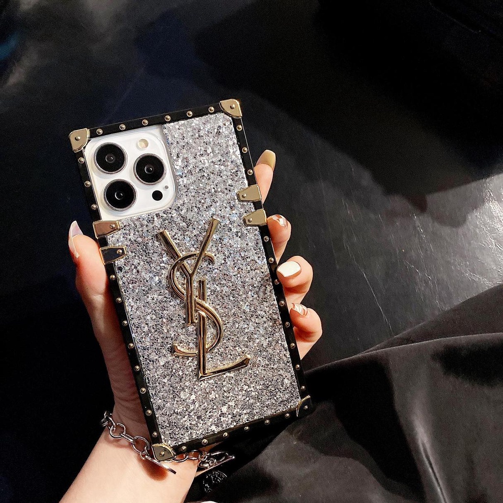 Ốp Điện Thoại Hình Vuông Lấp Lánh Thời Trang Cho Samsung Galaxy A03 A04S A13 A23 A33 A53