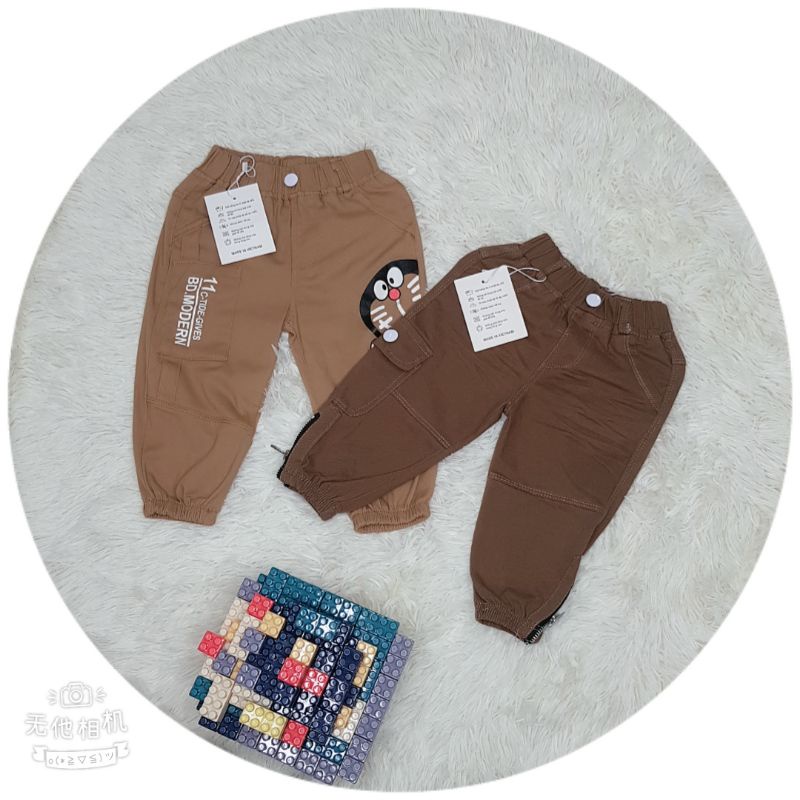 Quần kaki bé trai, quần dài dáng bo gấu chất mềm mịn