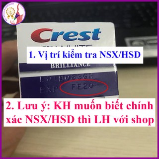 TUÝP KEM ĐÁNH RĂNG CREST 3D WHITE 116G