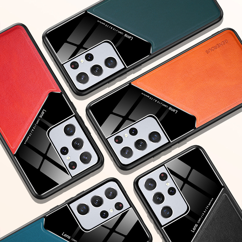 Ốp điện thoại da cho Samsung S21 S21Ultra S21 Plus S20 S20 Ultra S20 Plus S10 S10 Plus S20FE 5G S30 Plus S30 Ultra