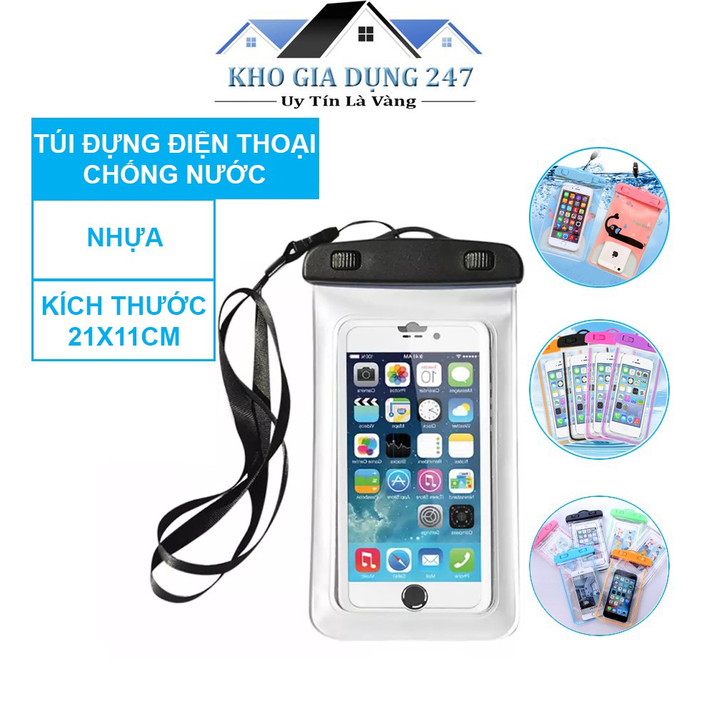 ✨Túi đựng điện thoại chống nước✨ Thiết Kế Thông Minh, Khóa Gài Kín Đáo, Chống Thấm Tốt, An Toàn Cả Trong Môi Trường Nước