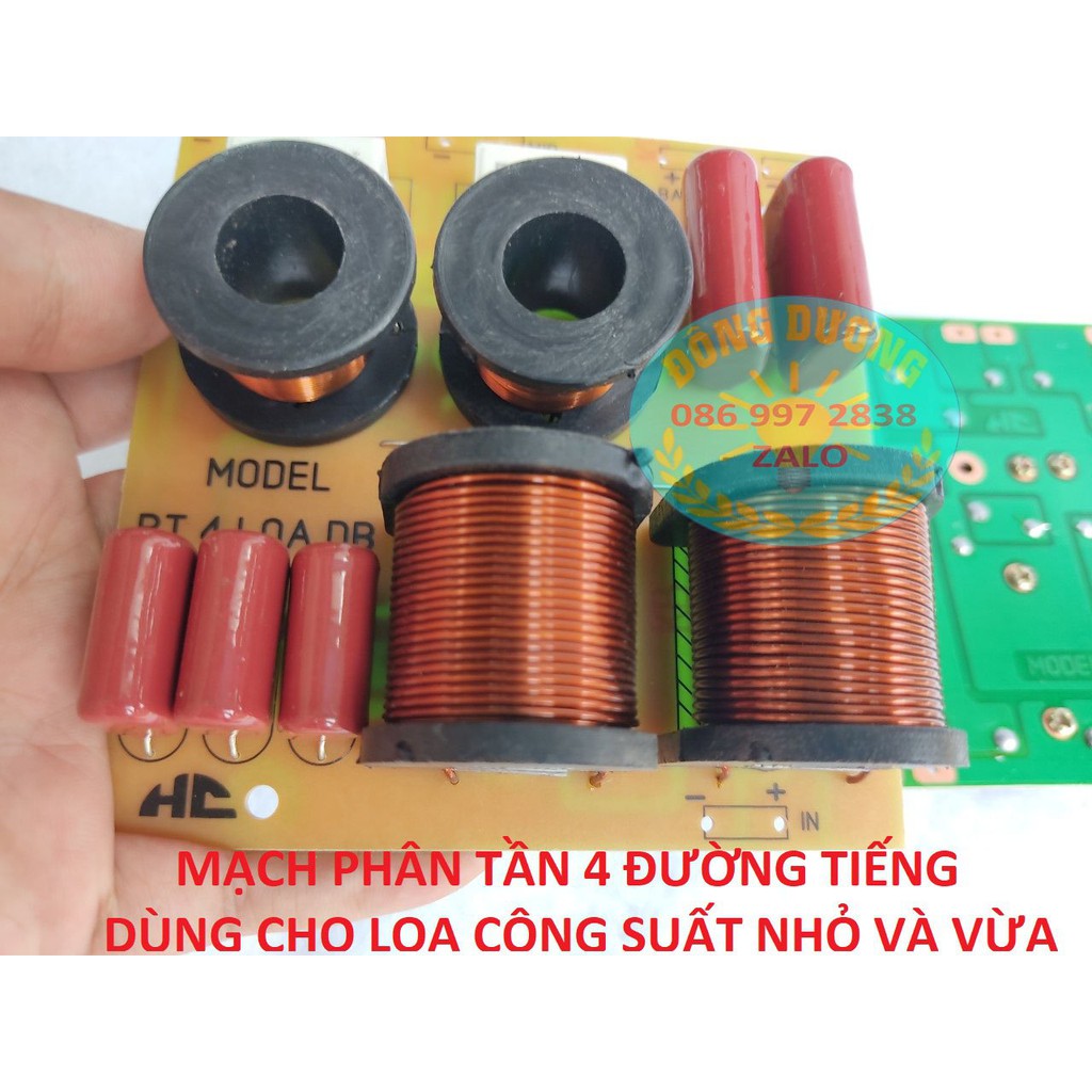 COMBO 2 MẠCH PHÂN TẦN 4 LOA AD - 2 BAS 1 MID 1 TREBLE - PHÂN TẦN 4 ĐƯỜNG TIẾNG