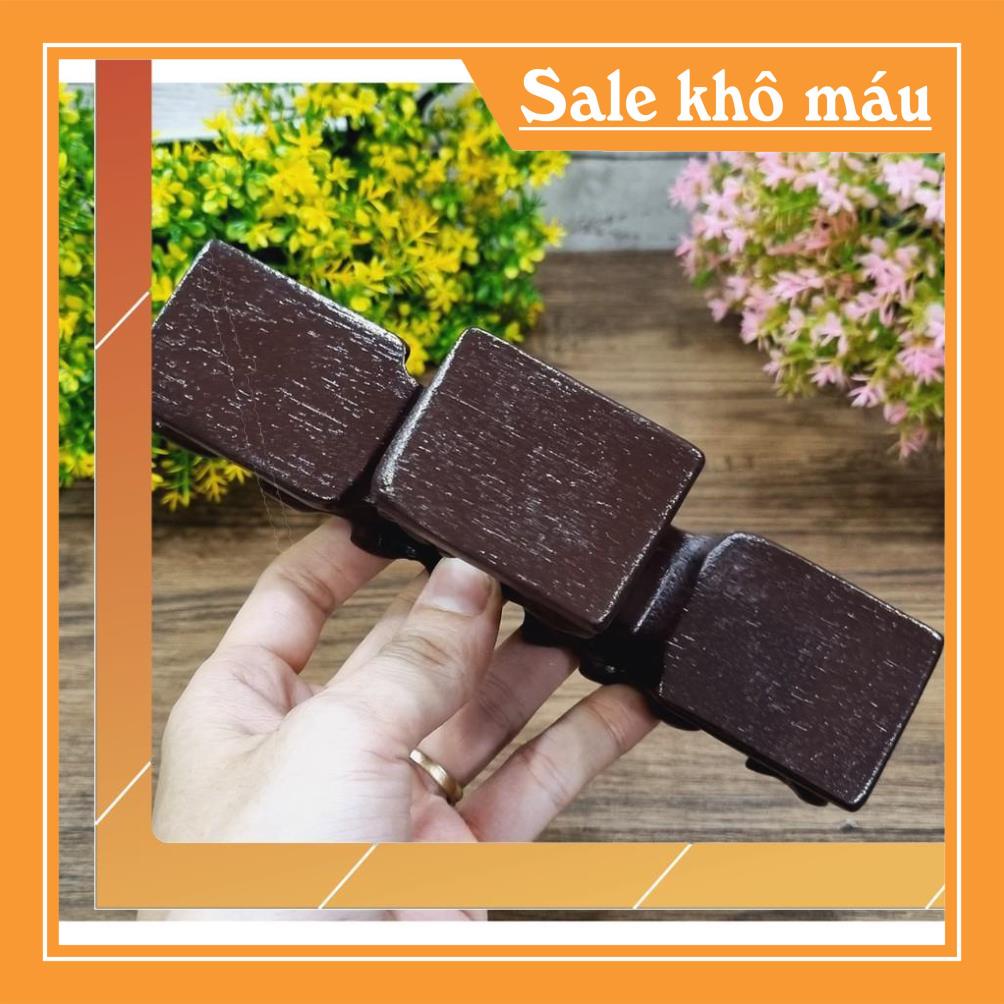 Bộ 02 tượng Thần Tài 7cm cao cấp kèm túi vàng và chân đế tam cấp vuông nhỏ