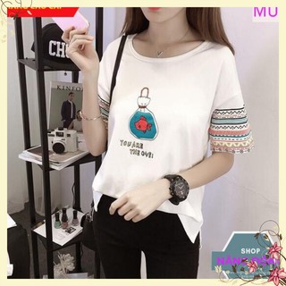 Áo phông nữ cá tính, sành điệu chất đẹp, thun cotton, mịn, mát, không bị xù M07