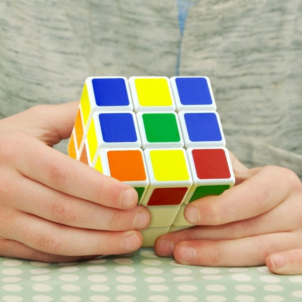 Rubik 3x3 xoay siêu mượt dùng làm quà tặng trong học tập giúp cho bé thông minh sáng tạo- đồ chơi trí tuệ Bi's house
