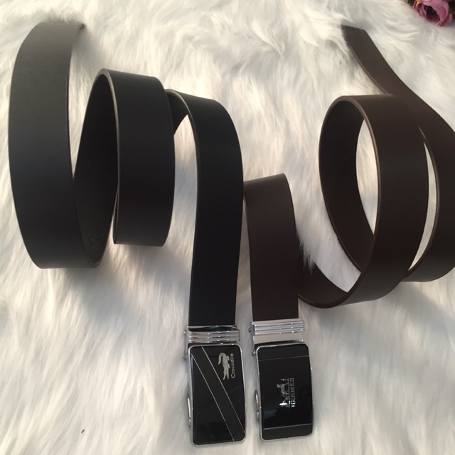 Thắt lưng nam da thật đầu kéo