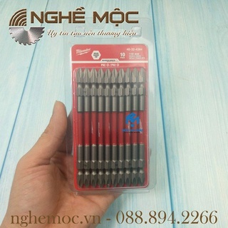 10 đầu vặn vít dài ph2 milwaukee 48-32-4364 - nghề mộc