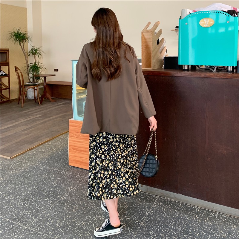Áo blazer 2 lớp - Áo blazer trơn/kẻ 2 lớp đủ màu đen, be, nâu (hình thật/video/sẵn)