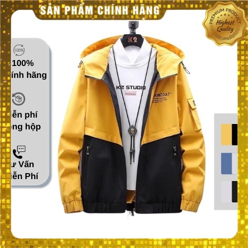Áo khoác Kaki 2 Lớp Có Lót Vải Dù Sượt Nước - K026_PY