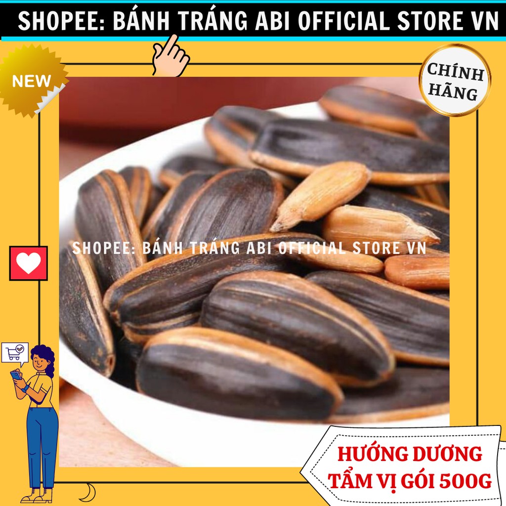 HẠT HƯỚNG DƯƠNG TẨM VỊ CARAMEL LAO JIE KOU GÓC PHỐ GÓI 500G SIÊU GHIỀN