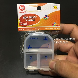 Hộp Đựng và Chia Thuốc 4 Ngăn