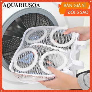 [ FREE SHIP ] Túi giặt giày hình vuông bền đẹp, dễ dàng giặt máy, bảo vệ tốt cho đôi giày của bạn