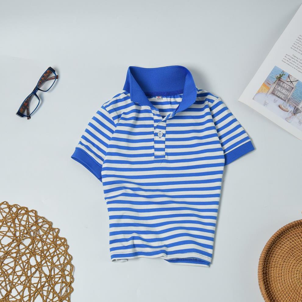 Áo Polo Kẻ Sọc, Phông Cho Bé Vải Cotton Cao Cấp, Mềm Mịn Thoáng Mát - Quần Áo Trẻ Em Cao Cấp