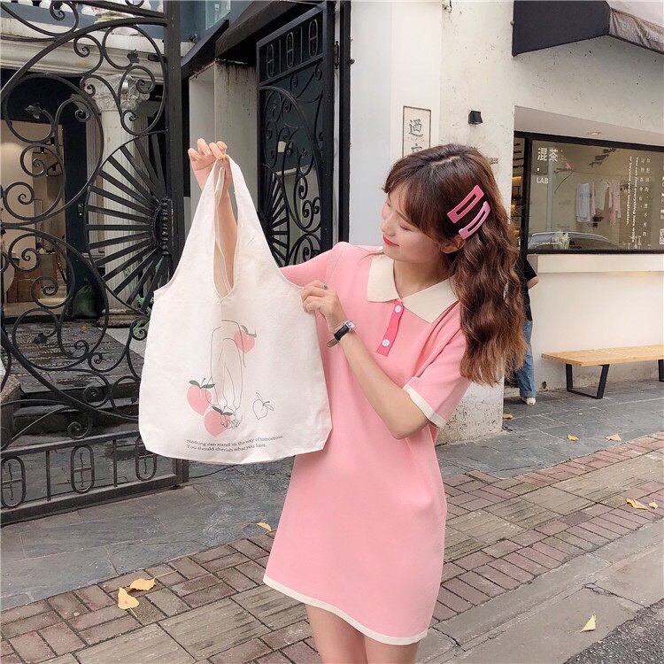 [HOT NHẤT SHOPEE] Túi vải tote đựng đồ canvas đeo chéo nhiều mẫu phong cách Hàn Quốc cao cấp