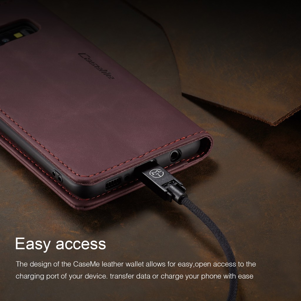 CaseMe Bao da điện thoại nắp gập cho Samsung Galaxy Note 20 10 S8 S9 S10 S10e Plus Ultra | BigBuy360 - bigbuy360.vn