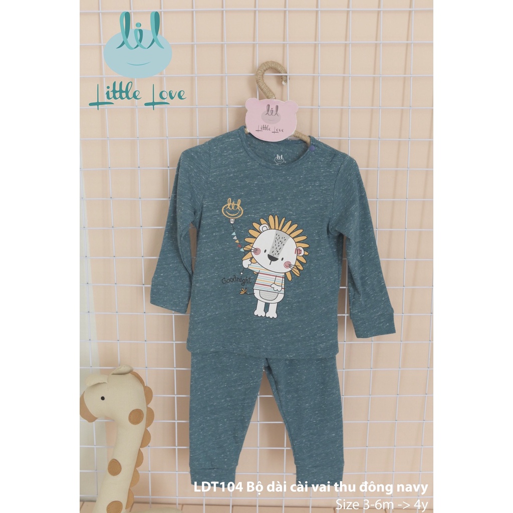 Bộ Dài Tay Thu Đông Cho Bé Trai, Bé Gái Cài Cúc Vai Chất Cotton Sịn Mịn Hàng Cao Cấp B1032 từ 4-16kg